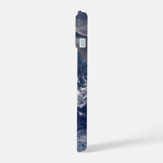 Het oostelijk halfrond op planeet Aarde. iPhone 15 Case (Linkerkant)