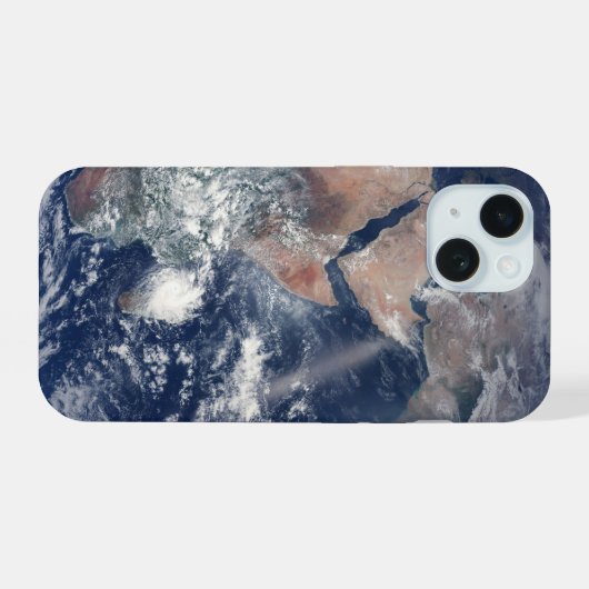 Het oostelijk halfrond op planeet Aarde. iPhone 15 Case (Achterkant horizontaal)