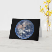 Het oostelijk halfrond op planeet Aarde. Kaart (Gele Bloem)