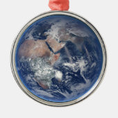Het oostelijk halfrond op planeet Aarde. Metalen Ornament (Voorkant)
