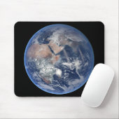 Het oostelijk halfrond op planeet Aarde. Muismat (Met muis)