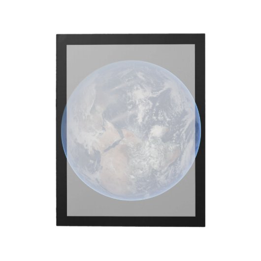 Het oostelijk halfrond op planeet Aarde. Notitieblok (Linkerzijde)