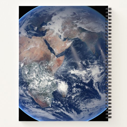 Het oostelijk halfrond op planeet Aarde. Notitieboek (Achterkant)