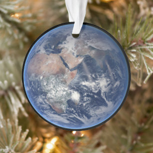 Het oostelijk halfrond op planeet Aarde. Ornament