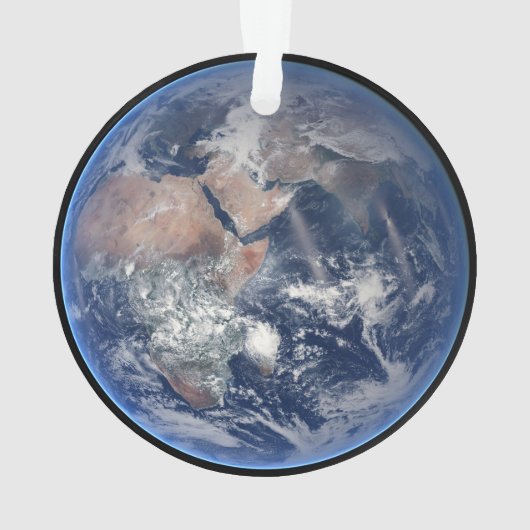 Het oostelijk halfrond op planeet Aarde. Ornament (achterkant)