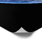 Het oostelijk halfrond op planeet Aarde. Poster (Hoek)