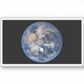 Het oostelijk halfrond op planeet Aarde. Sticker (Voorkant)