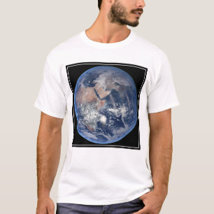Het oostelijk halfrond op planeet Aarde. T-shirt