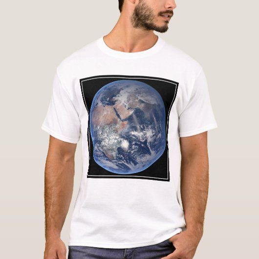 Het oostelijk halfrond op planeet Aarde. T-shirt (Voorkant)