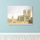 Het oostelijk perspectief van de Abbey van St. Pet Canvas Afdruk (Insitu (Houten vloer))