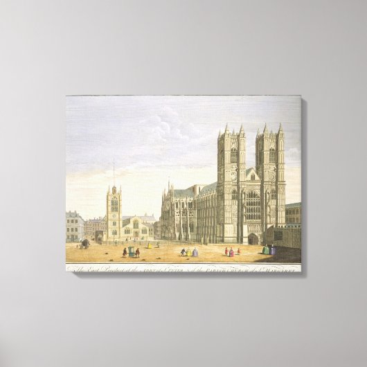 Het oostelijk perspectief van de Abbey van St. Pet Canvas Afdruk (Voorkant)