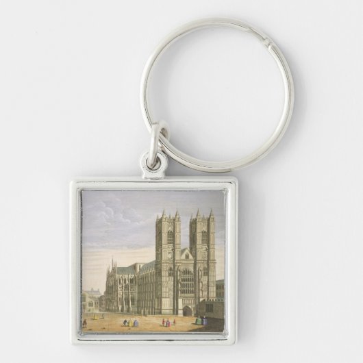 Het oostelijk perspectief van de Abbey van St. Pet Sleutelhanger (Voorkant)