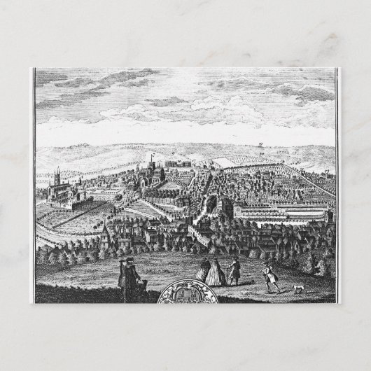 Het oostelijk perspectief van de stad Winchester Briefkaart (Voorkant)