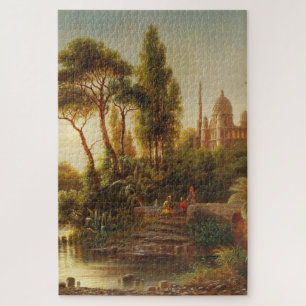 Het oosten in het avondlicht - Albert Rieger Legpuzzel