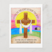 Het oosten is van het West-Inspirerend Briefkaart (Voorkant)