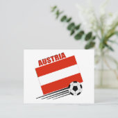 Het Oostenrijkse Team van het Voetbal Briefkaart (Staand voorkant)