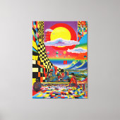 Het Oosterse Dreamscape van Escher Canvas Afdruk (Voorkant)