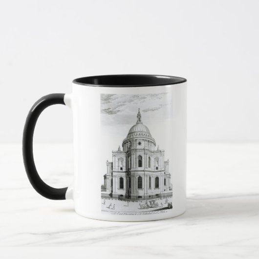 Het oostperspectief van de kathedraal van St. Paul Mok (Links)