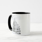 Het oostperspectief van de kathedraal van St. Paul Mok (Voorkant links)