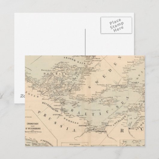 Het Oostzee-Zee Briefkaart (Voorkant / Achterkant)