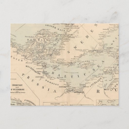 Het Oostzee-Zee Briefkaart (Voorkant)