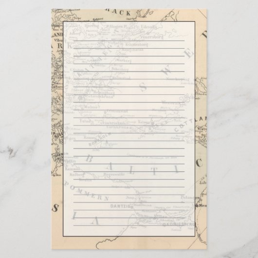 Het Oostzee-Zee Briefpapier (Voorkant)