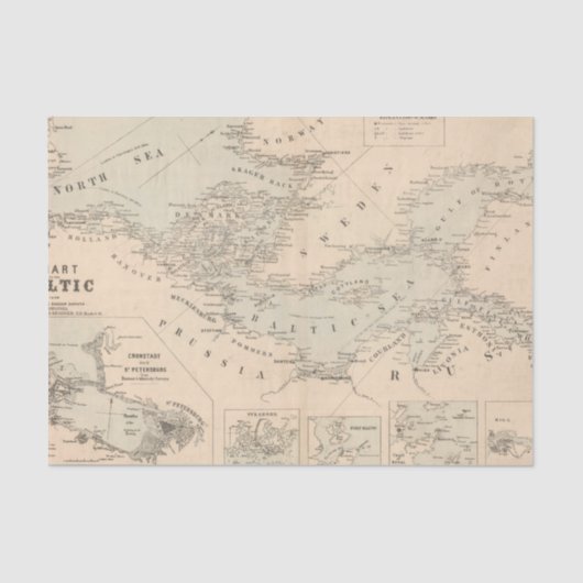 Het Oostzee-Zee Tissuepapier (Voorkant)