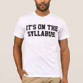 Het op de T-shirts met Syllabus (Voorkant)