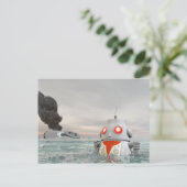 Het op zee Briefkaart van de Neerstorting van de (Staand voorkant)