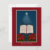 Het open Bericht van Kerstmis van de Bijbel Feestdagenkaart (Voorkant / Achterkant)