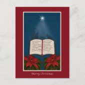 Het open Bericht van Kerstmis van de Bijbel Feestdagenkaart (Voorkant)