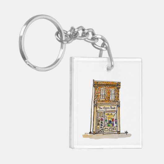 Het open boek sleutelhanger (Voorkant Links)