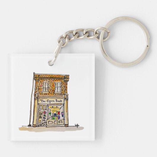 Het open boek sleutelhanger (Achterkant)