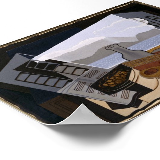 Het open venster Juan Gris Fine Art Poster (Hoek)