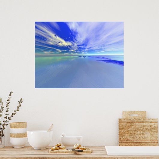 Het open Zee Poster (Keuken)