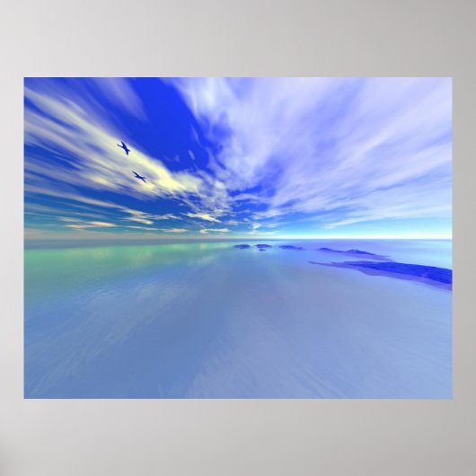 Het open Zee Poster (Voorkant)