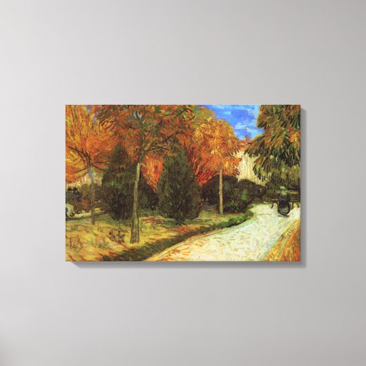 Het openbare park in Arles door Vincent van Gogh Canvas Afdruk (Voorkant)