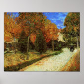 Het openbare park in Arles door Vincent van Gogh Poster (Voorkant)