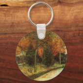 Het openbare park in Arles door Vincent van Gogh Sleutelhanger (Voorkant)