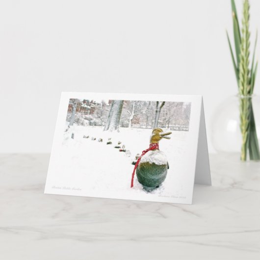 Het Openbare tuin-Park van Boston: Maak Zaal voor Feestdagen Kaart (Voorkant)