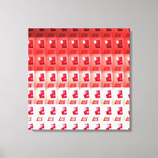 Het openen in Rood en Witte Stap van het Canvas do Afdruk (Voorkant)