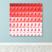 Het openen in Rood en Witte Stap van het Canvas do Afdruk (Insitu (Houten vloer))