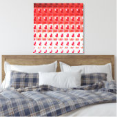 Het openen in Rood en Witte Stap van het Canvas do Afdruk (Insitu (Slaapkamer))