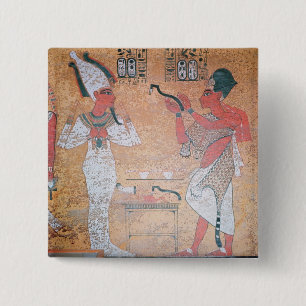 Het openen van de mondceremonie vierkante button 5,1 cm