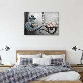 het openen van de poort canvas afdruk (Insitu (Slaapkamer))