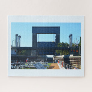 Het openen van het slot legpuzzel