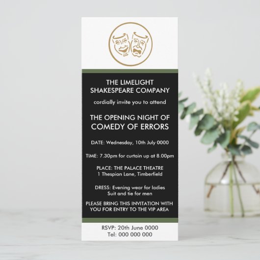 Het openen van of het Sluiten van de Uitnodiging v (Staand voorkant)