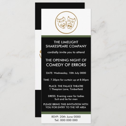 Het openen van of het Sluiten van de Uitnodiging v (Voorkant / Achterkant)