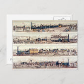 Het openen van Stockton en Darlington Briefkaart (Voorkant / Achterkant)