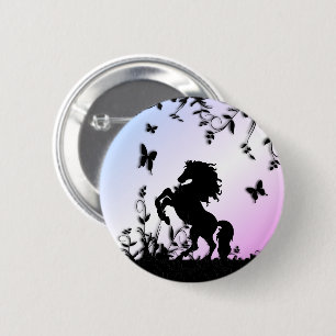 Het opfokken van Black Stallion Ronde Button 5,7 Cm